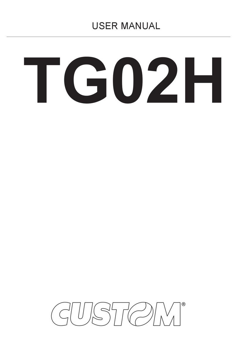 Custom Engineering TG02H User manual