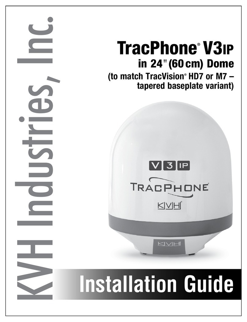 KVH Industries TracPhone V3IP User manual