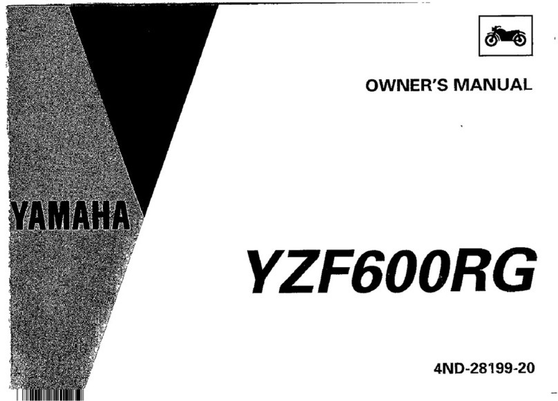 Yamaha 1994 YZF600RG User manual