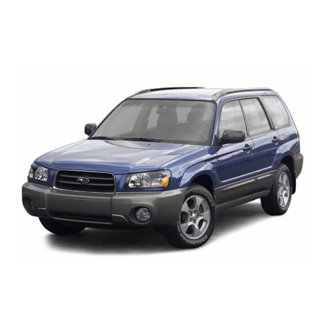 Subaru 2003 Forester owner's manual