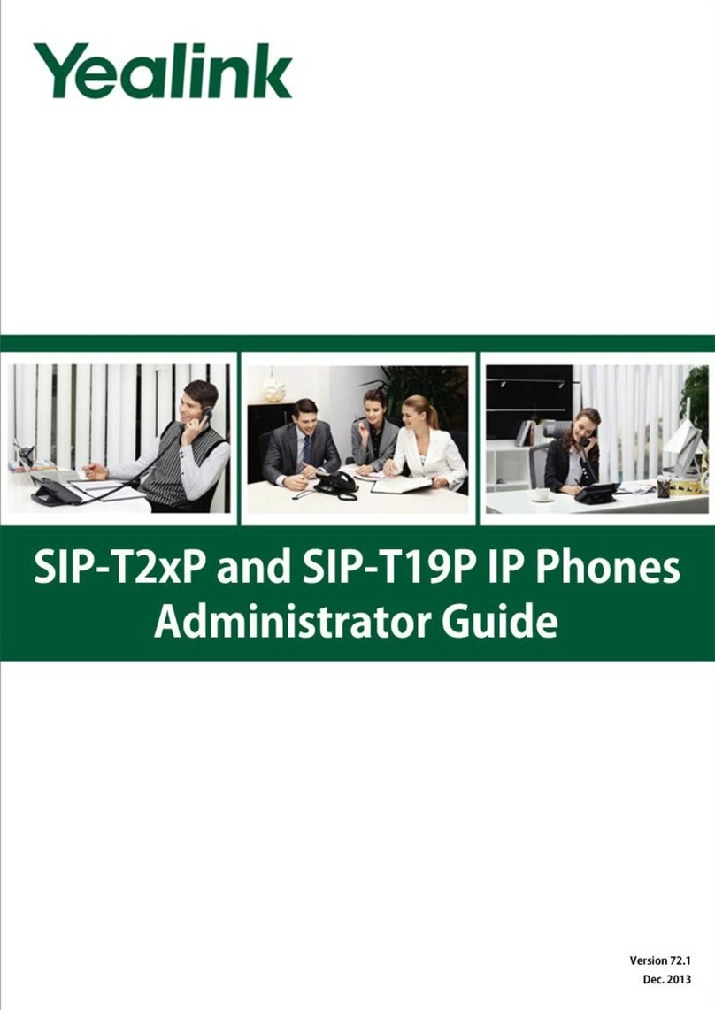 Yealink SIP-T2XP Administrator's guide