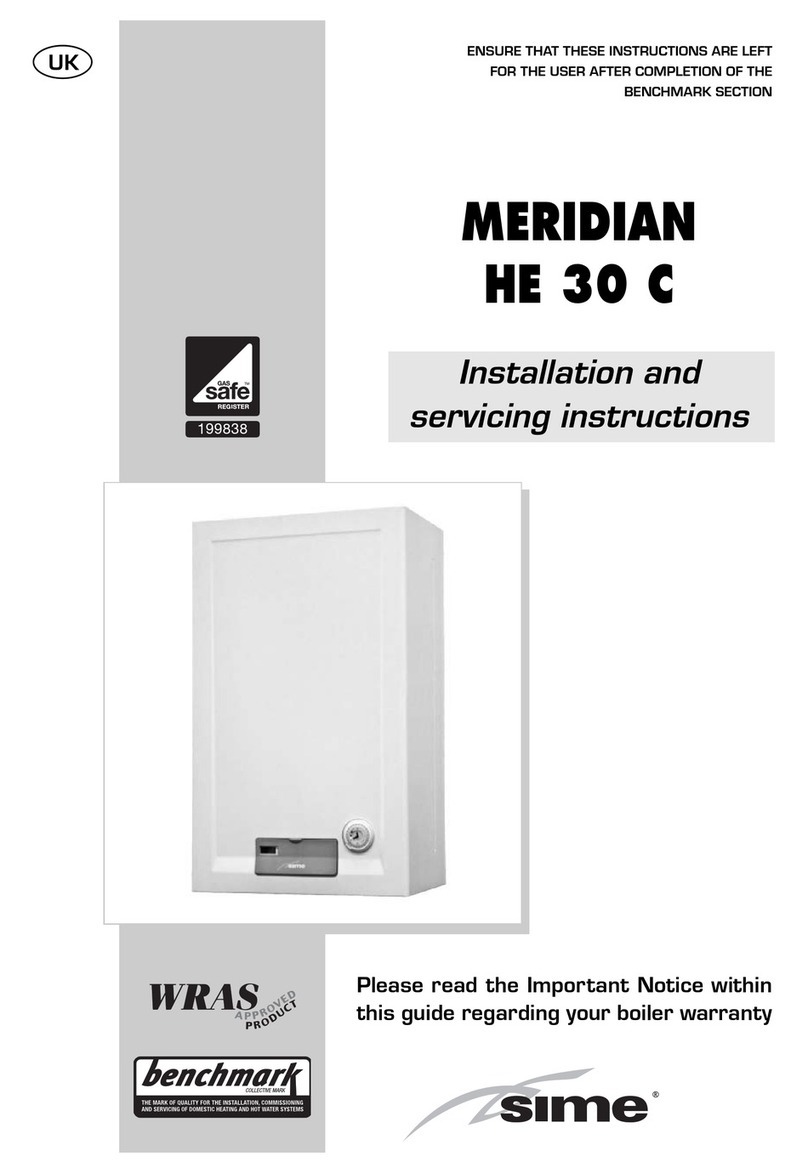 Sime MERIDIAN HE 30 C Installation and servicing instructions