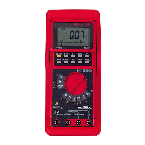 Metrix MX 59HD user manual