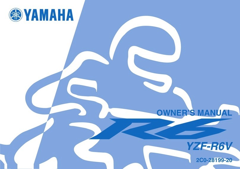 Yamaha 2006 YZFR6V owner's manual