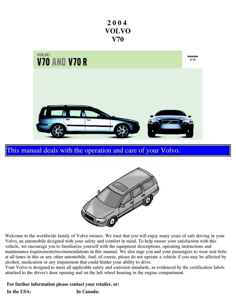 Volvo 2004 V70R User manual