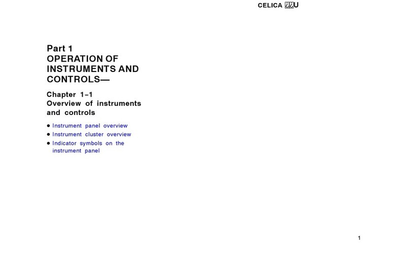 Toyota 1998 Celica User manual