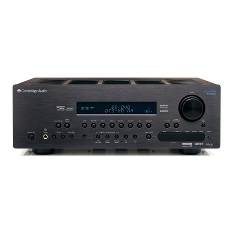 Cambridge Audio azur 751R user manual