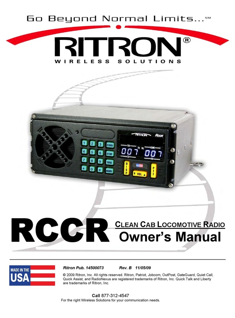 Ritron RCCR owner's manual
