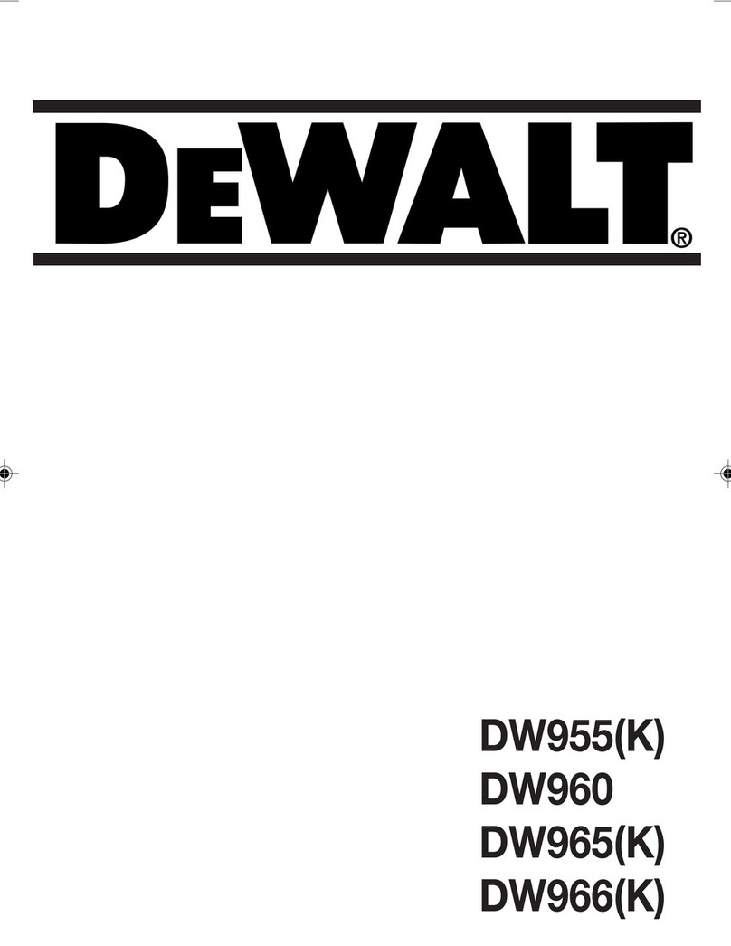 DeWalt DW955 User manual DeWalt DW955 User manual