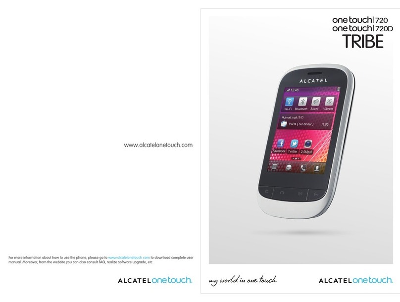 Alcatel One touch 720 user manual