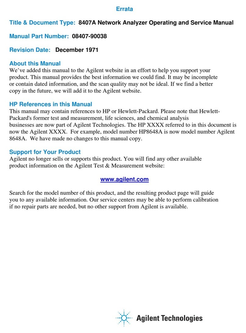 HP 8407A Service manual