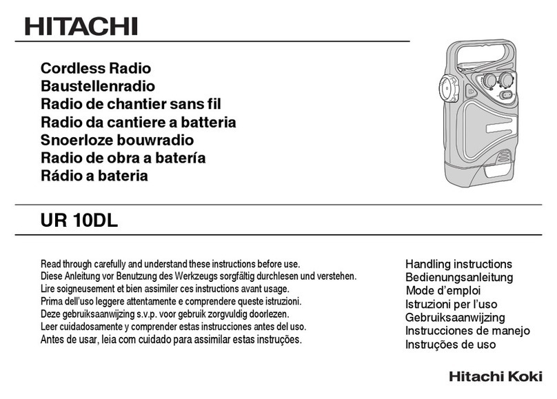 Hitachi UR 10DL Handling instructions