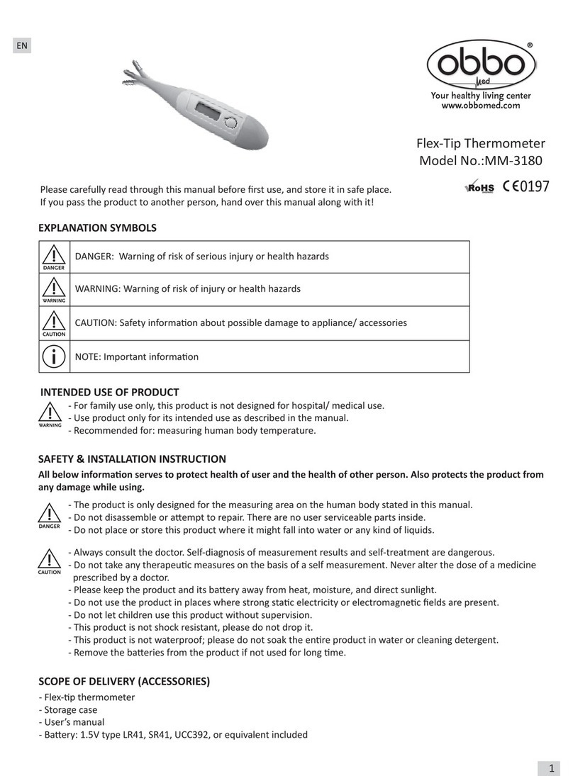 ObboMed MM-3180 Safety & installation instruction