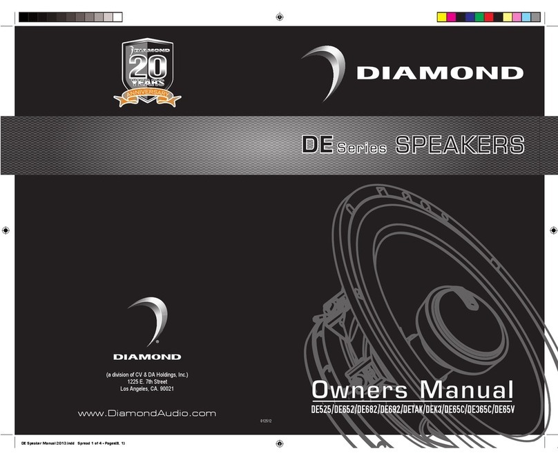 Diamond DE525 owner's manual