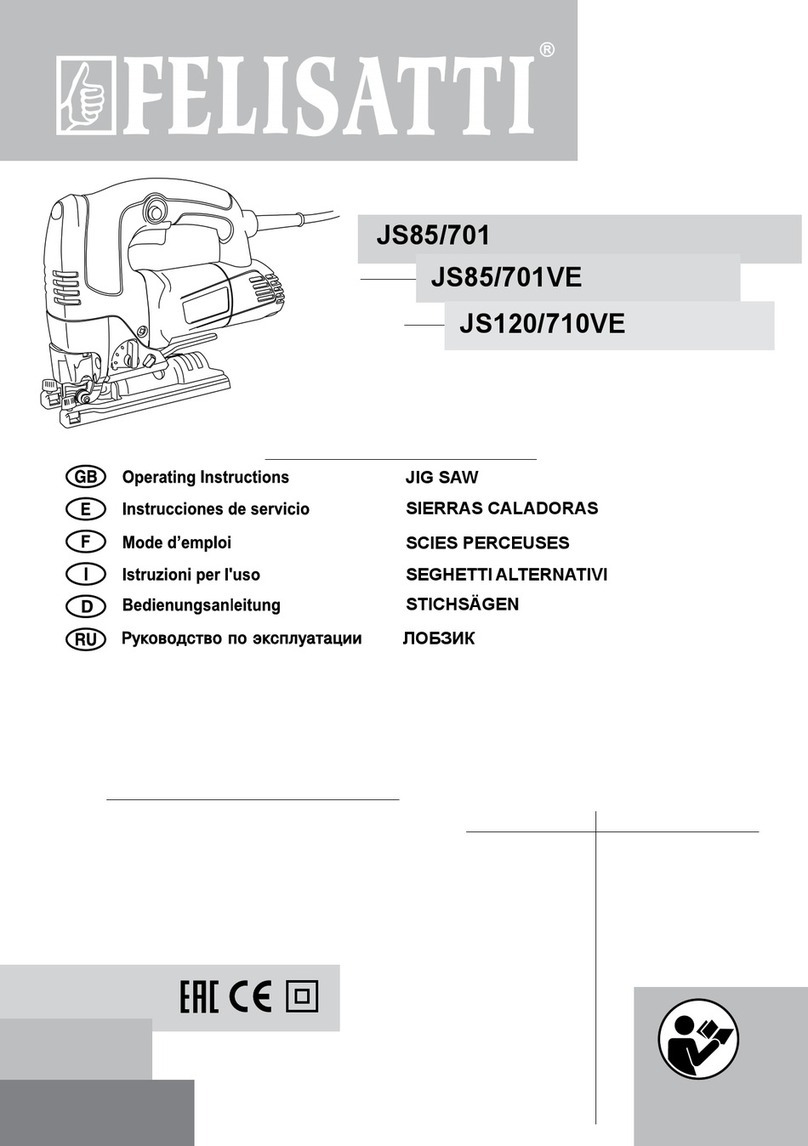 Felisatti JS85/701 operating instructions