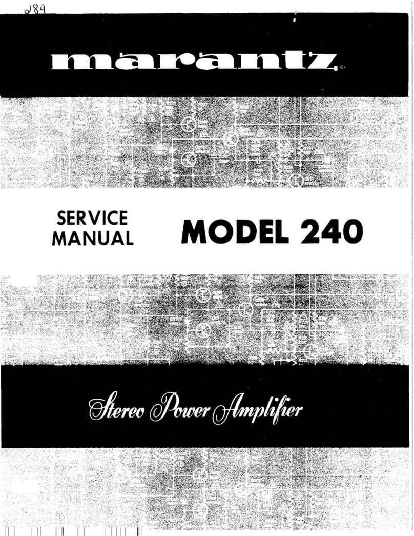 Marantz 240 User manual