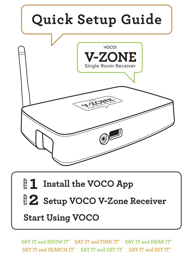 VOCO V-Zone Quick setup guide