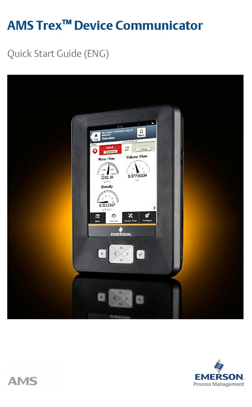 Emerson AMS Trex User manual
