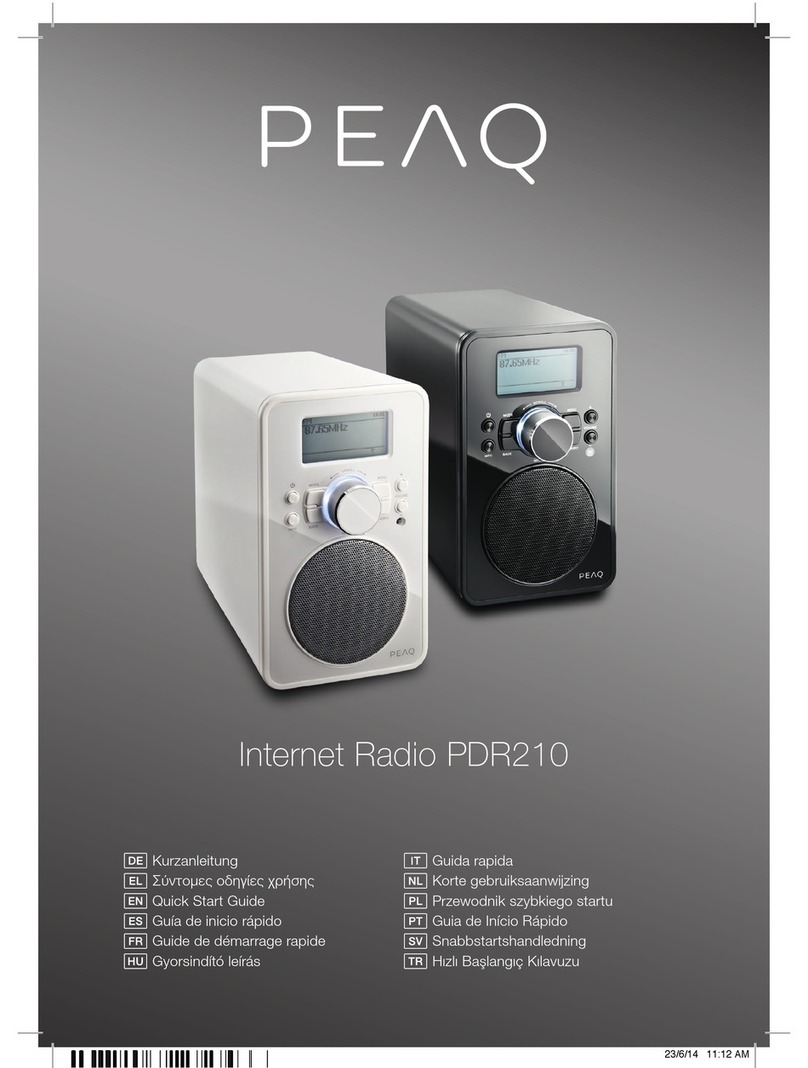 Peaq PDR210 User manual