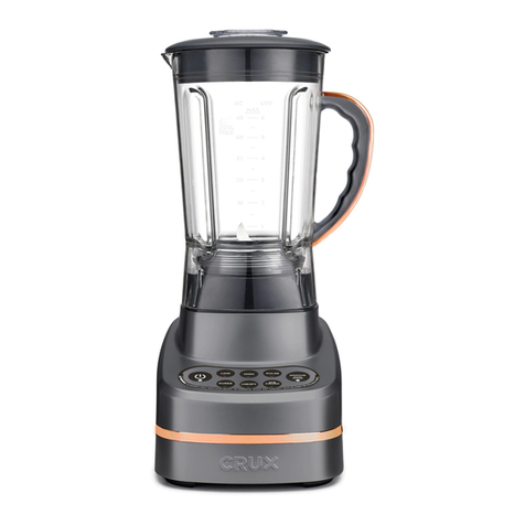 Crux 7 speed blender instruction manual