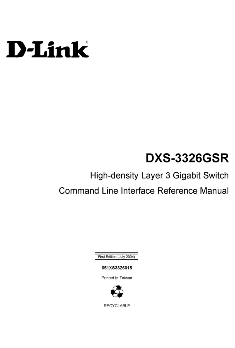 D-Link DXS-3326GSR - xStack Switch - Stackable User manual D-Link DXS-3326GSR - xStack Switch - Stackable User manual