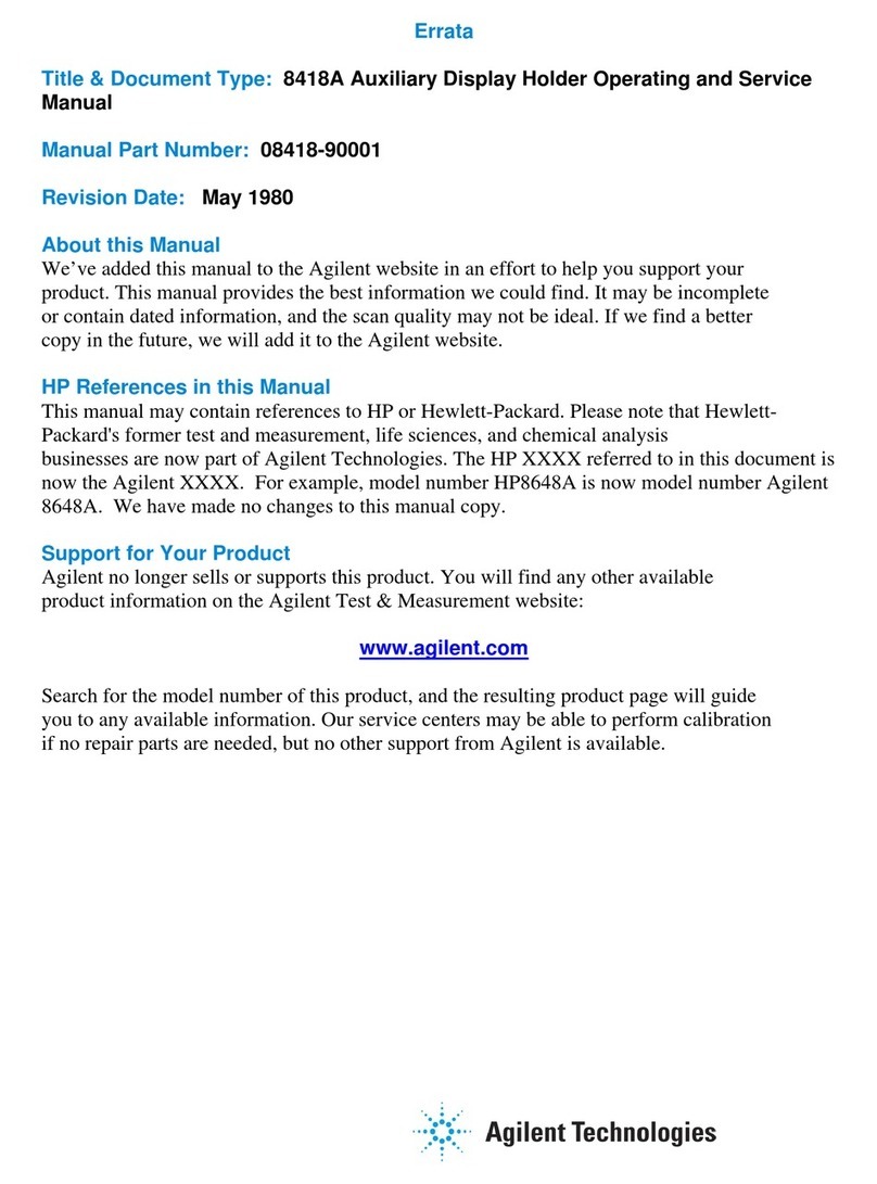 HP 8418A Service manual