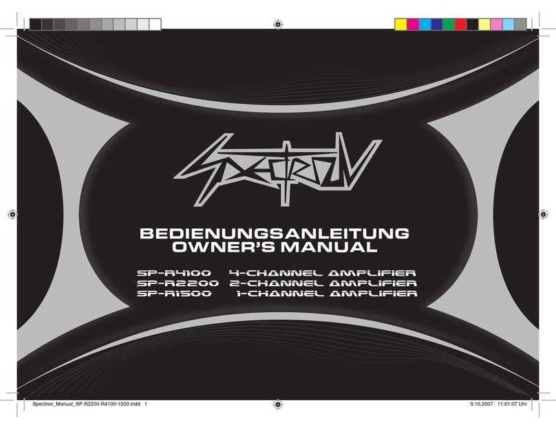Spectron sp-r4100 owner's manual