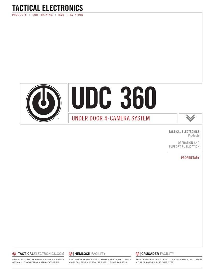 Tactical Electronics UDC 360 User manual