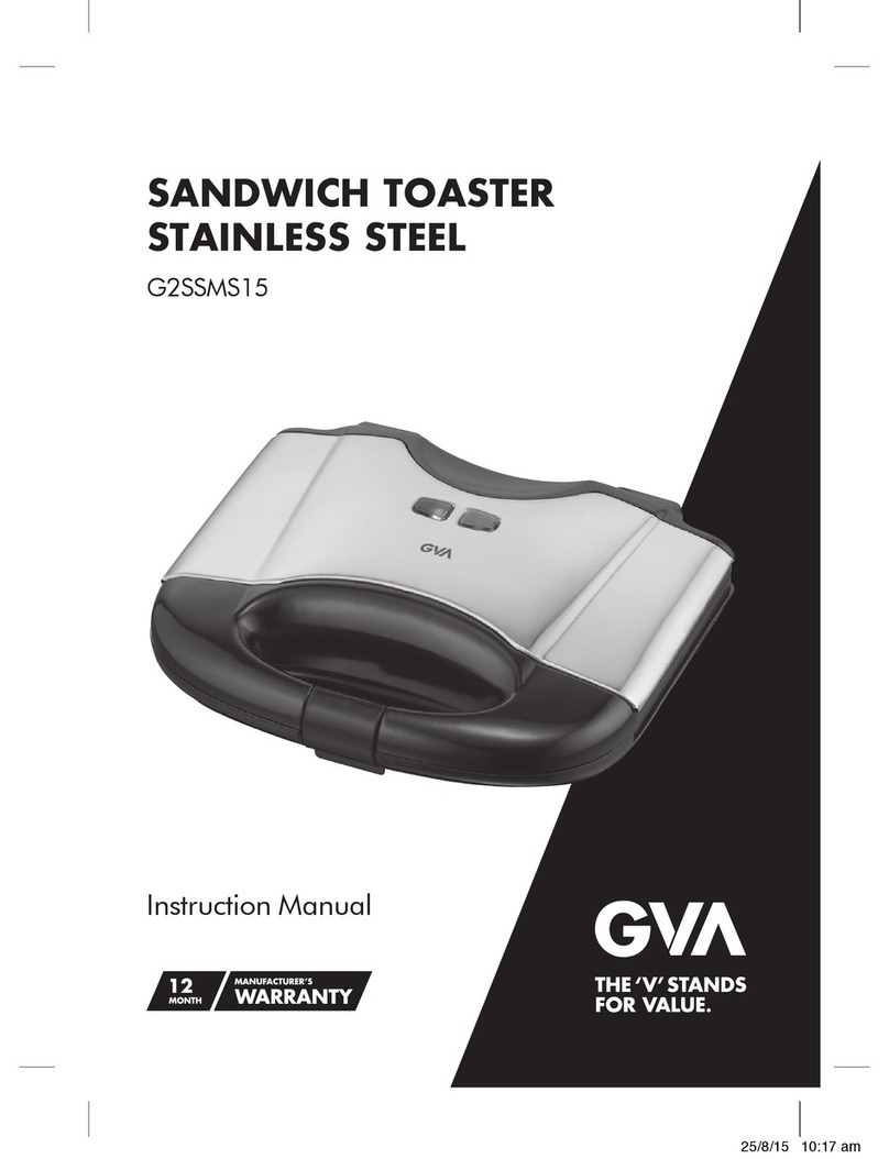 GVA G2SSMS15 instruction manual
