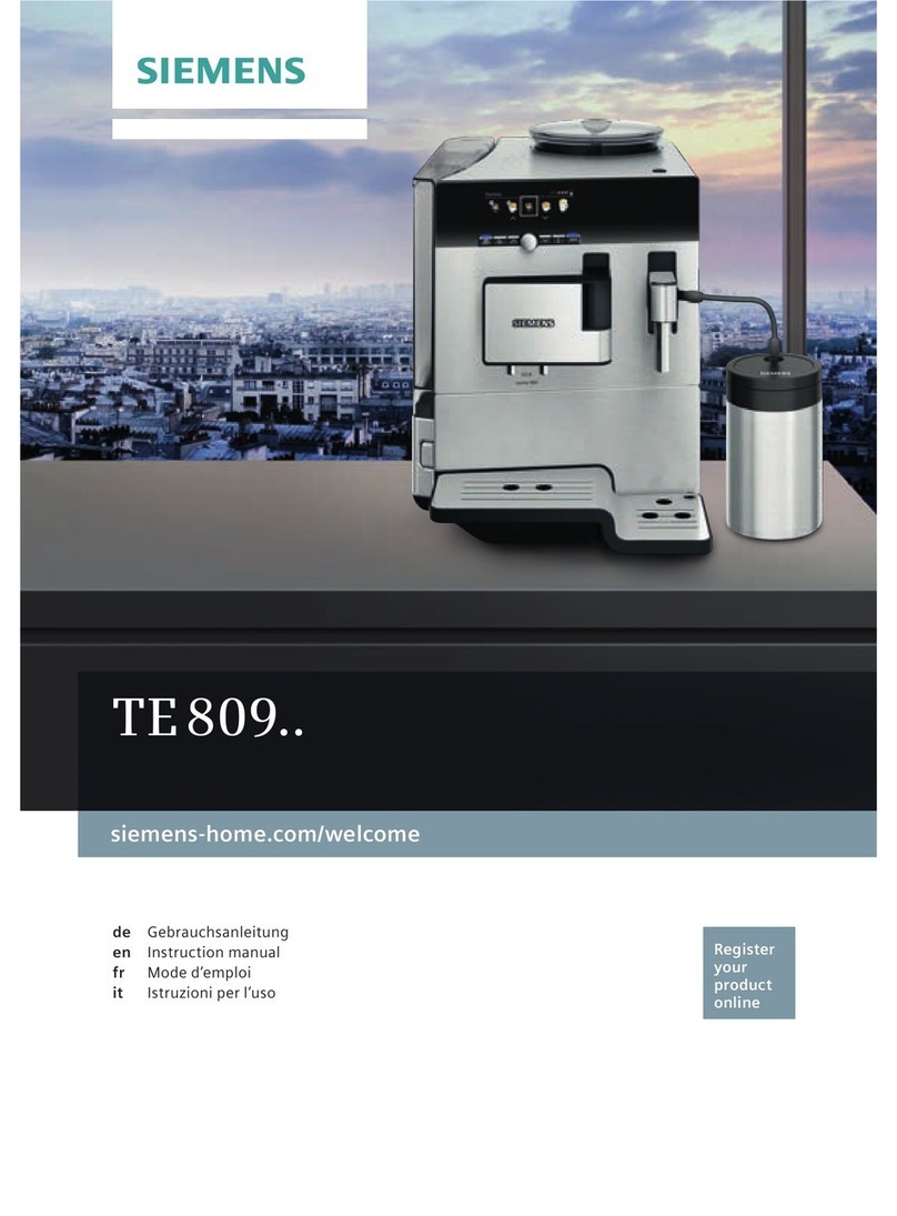 Siemens TE 809 User manual