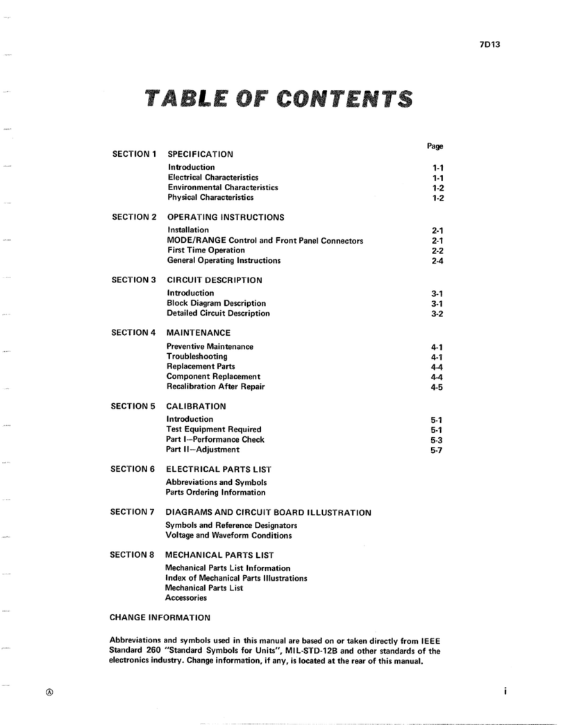 Tektronix 7D13 manual