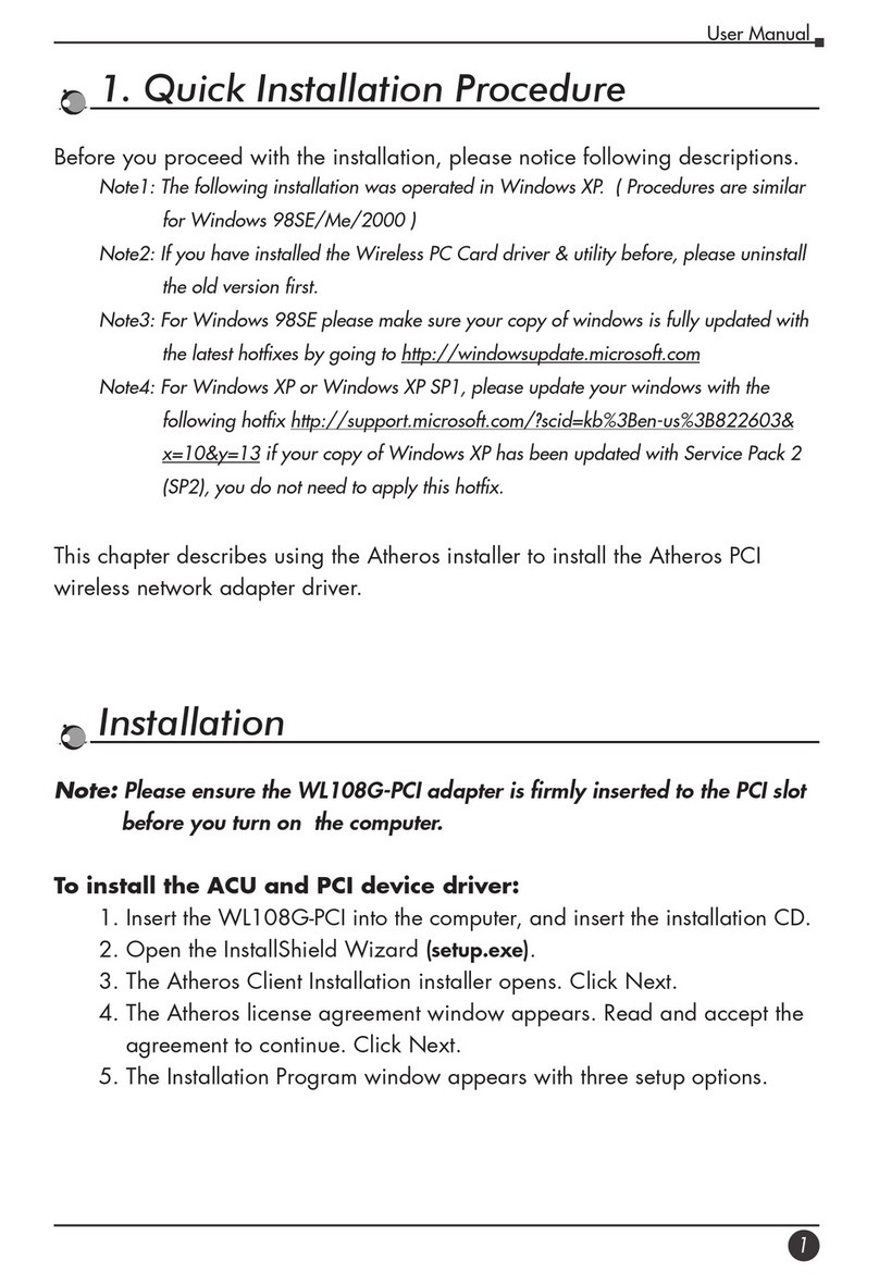 Lantech WL108G-PCI Original operating instructions