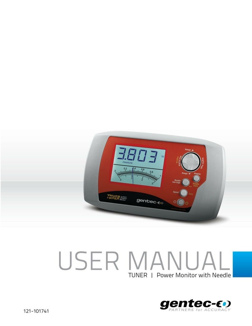Gentec-E TUNER User manual