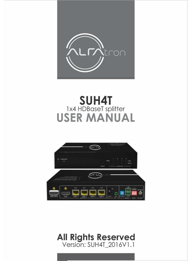 ALFAtron SUH4T User manual