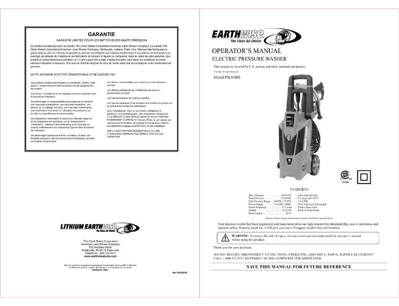 EarthWise PW16503 User manual
