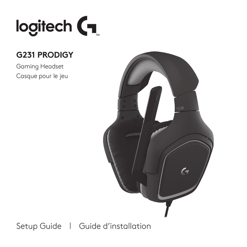 Logitech G231 PRODIGY User manual