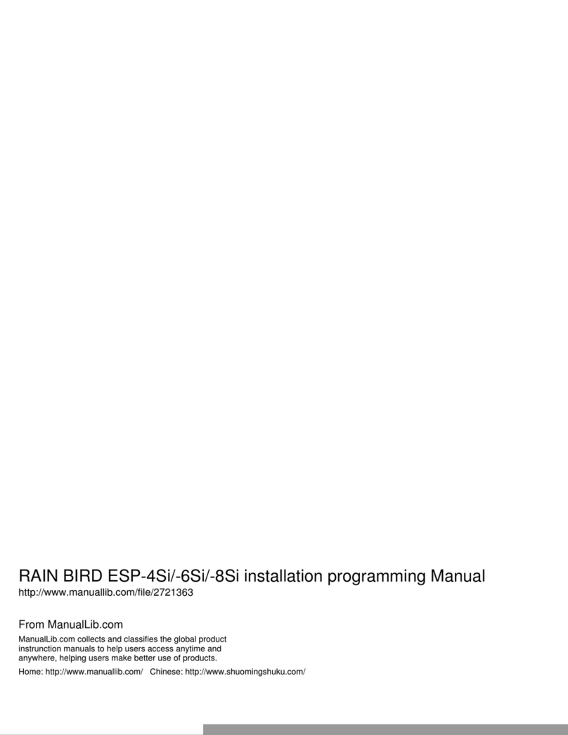 Rain Bird ESP-4Si Installation & operation manual