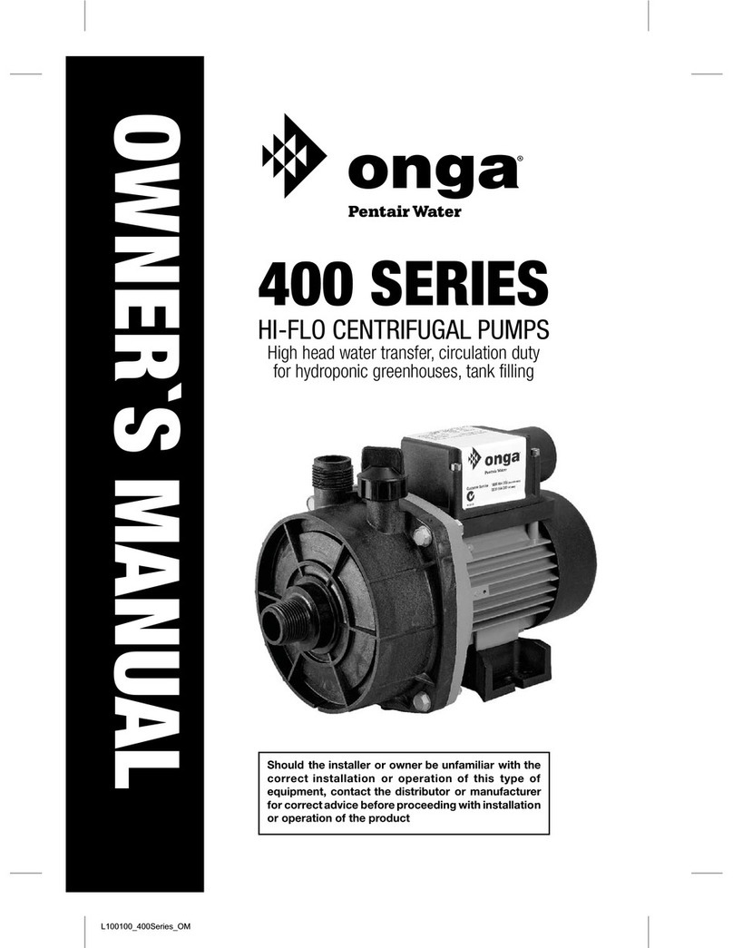 onga 400 Series User manual