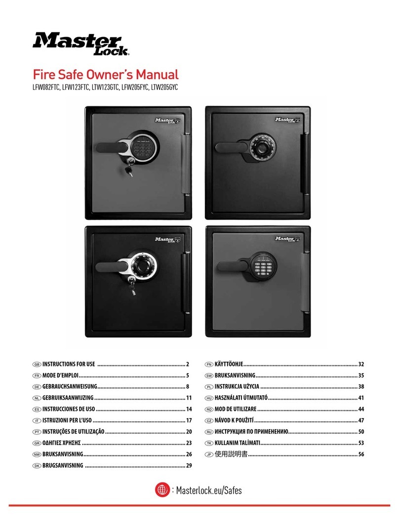 Masterlock LFW082FTC User manual