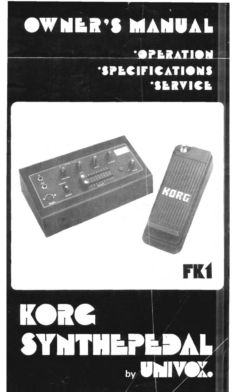 Korg FK1 User manual
