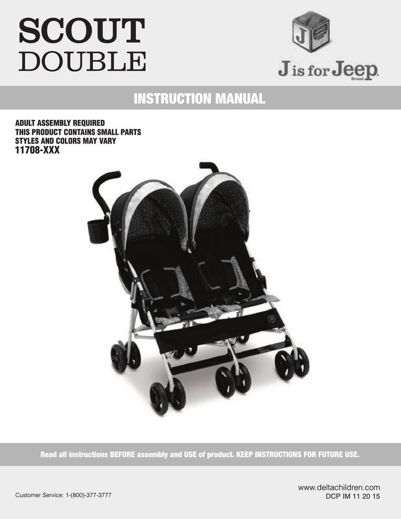 Delta Childrens Products SCOUT DOUBLE 11708 SERIES instruction manual