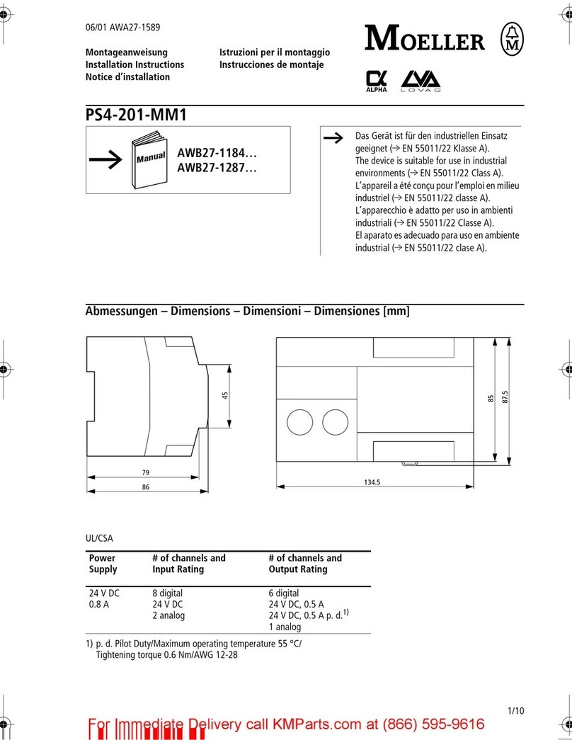 Moeller ps4-201-mm1 installation instructions