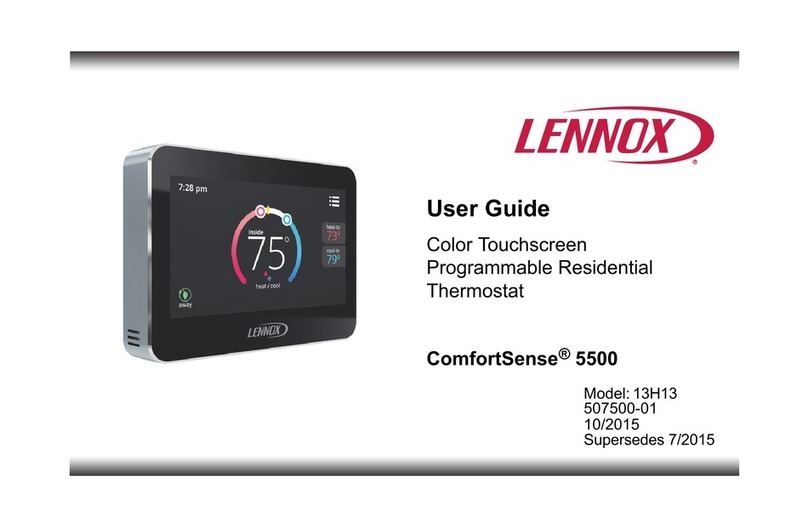 Lennox ComfortSense5500 User manual