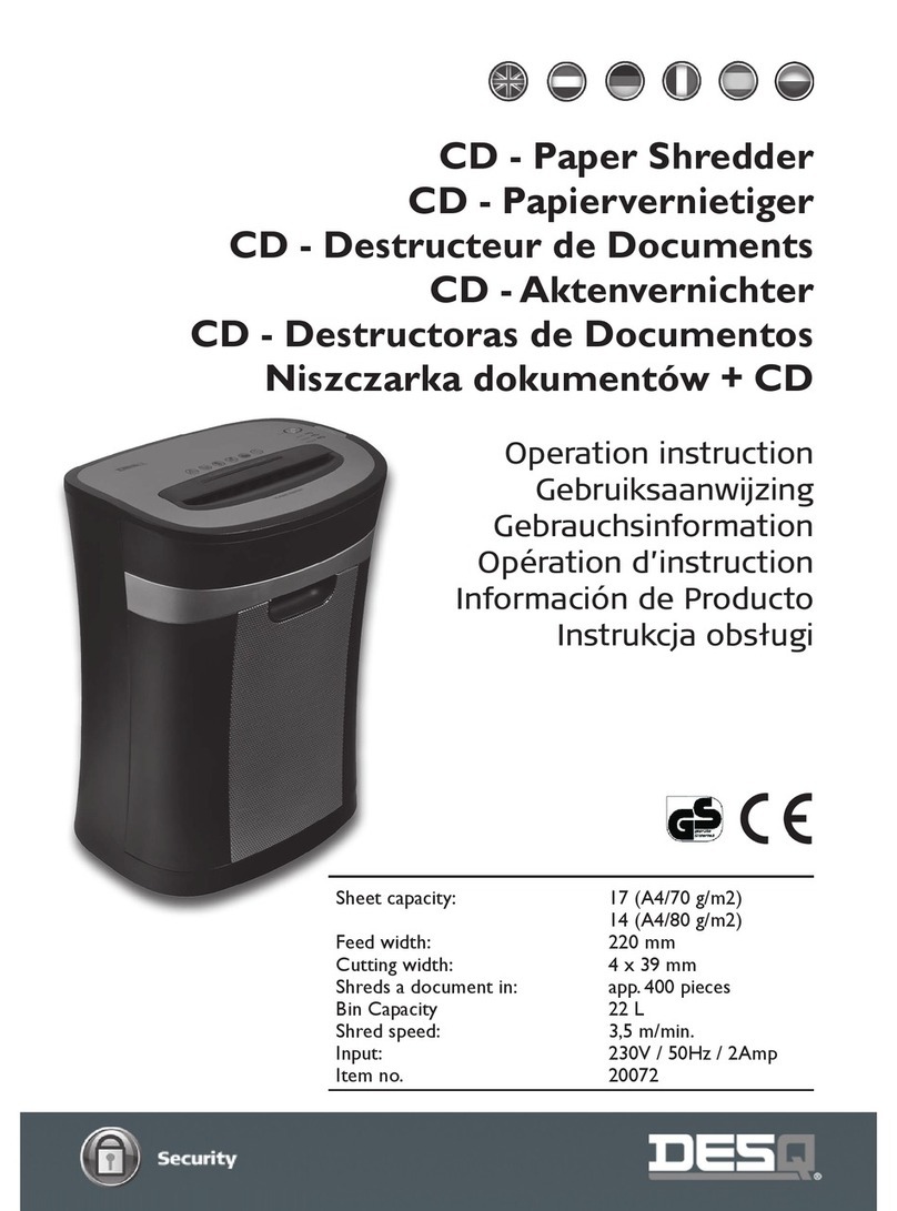 DesQ 20072 Operation instructions