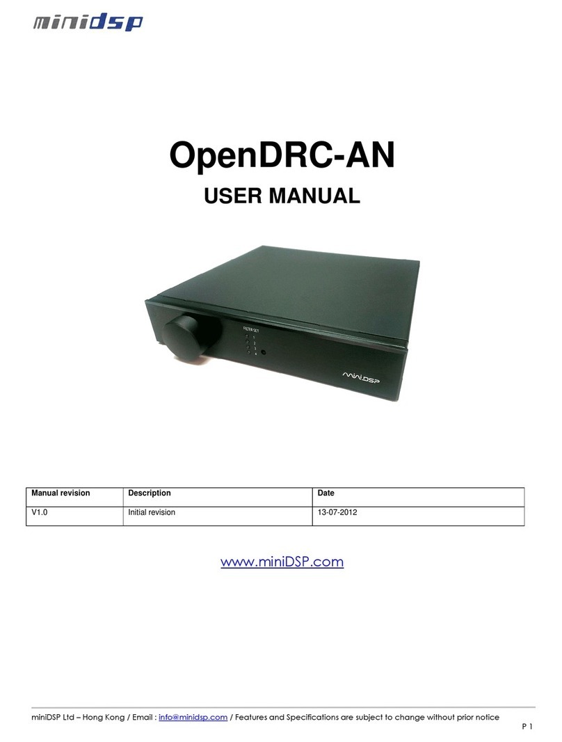 miniDSP OpenDRC-AN user manual
