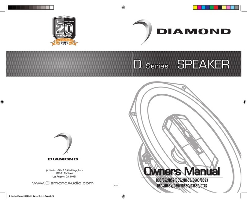 Diamond Audio D35 owner's manual