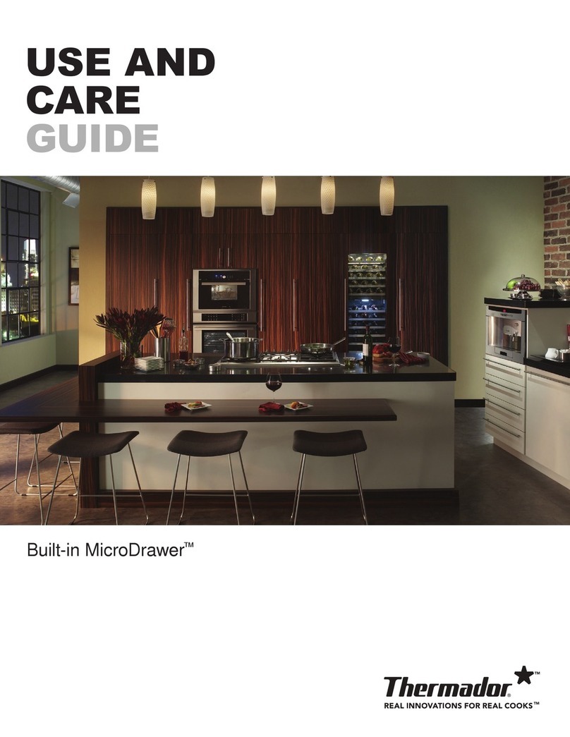 Thermador MICRODRAWER MD24JS User manual
