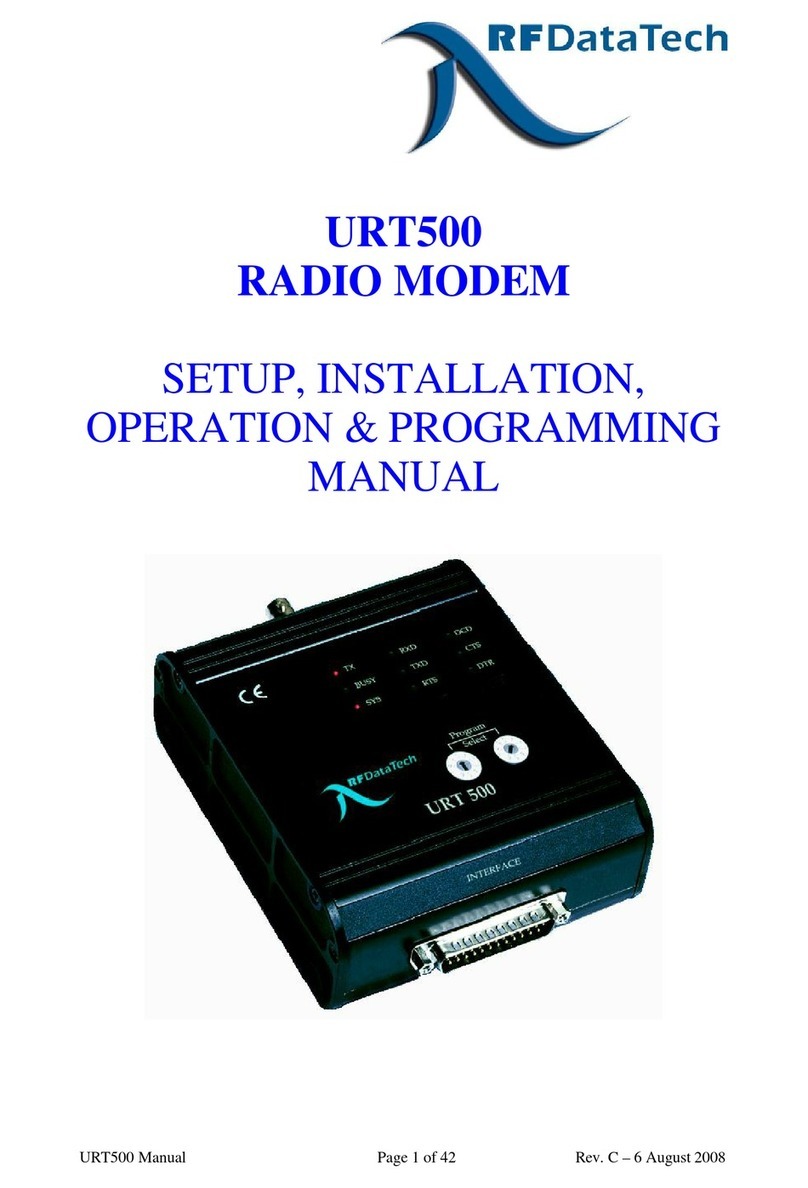 RFDATATECH URT-500 Owner's manual