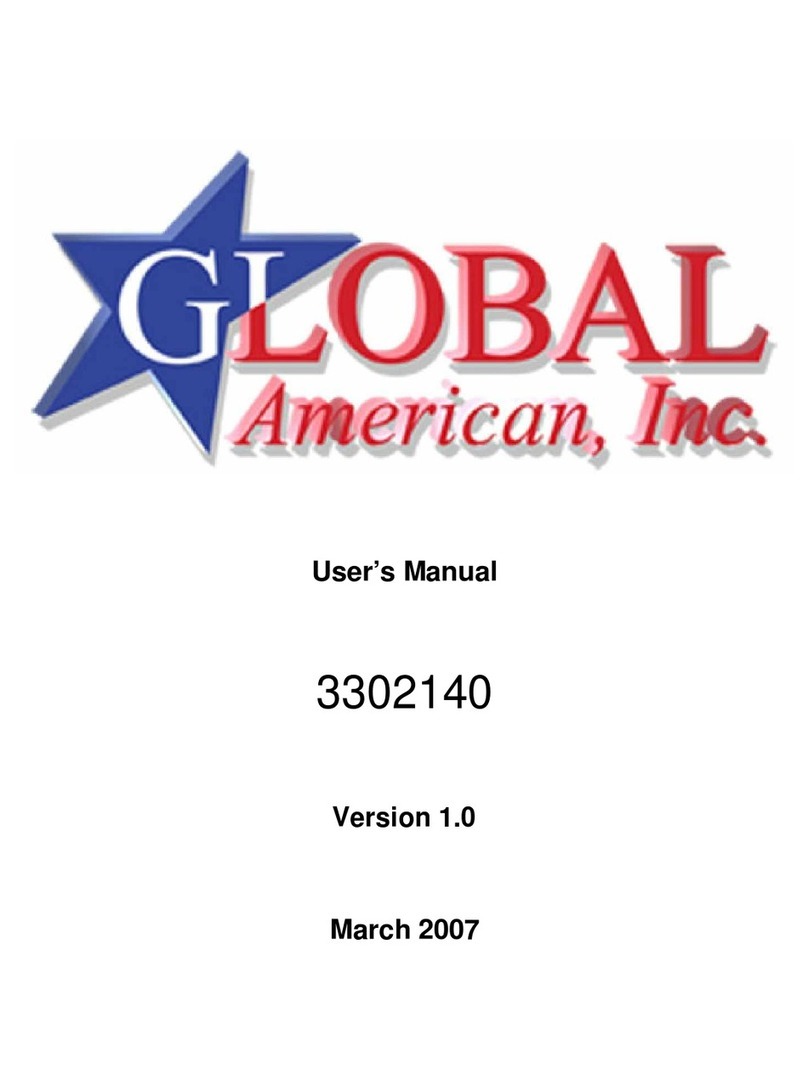 Global American Inc. 3302140 User manual