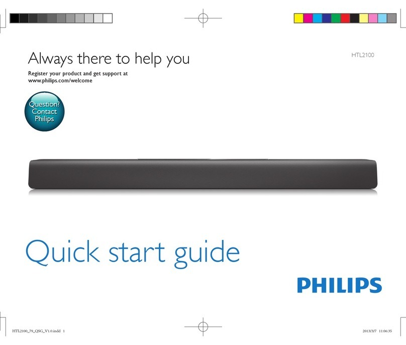 Philips HTL2100 User manual